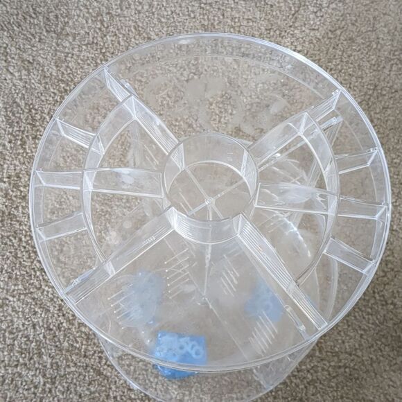 Rotating 360 degree clear adjustable Cosmetic Organizer - Picture 2 of 6